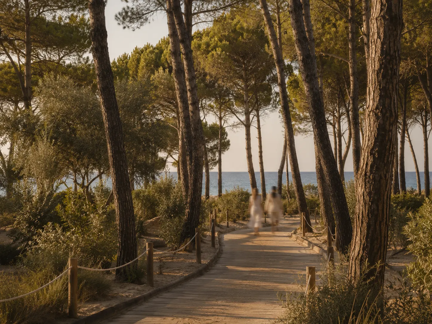 Sentiero costiero nella pineta retrodunale della Versilia