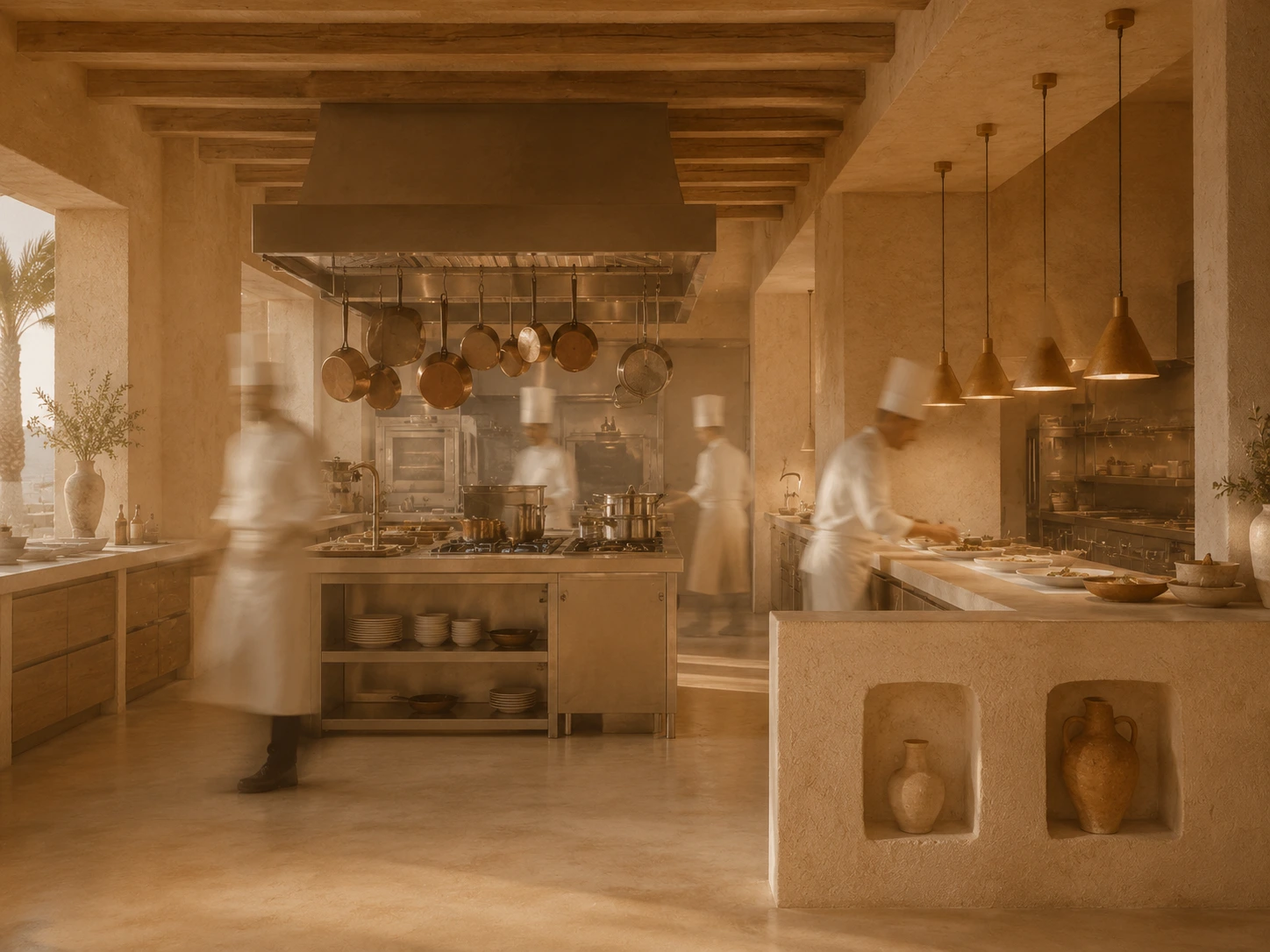 Gli interni del ristorante di Lunora