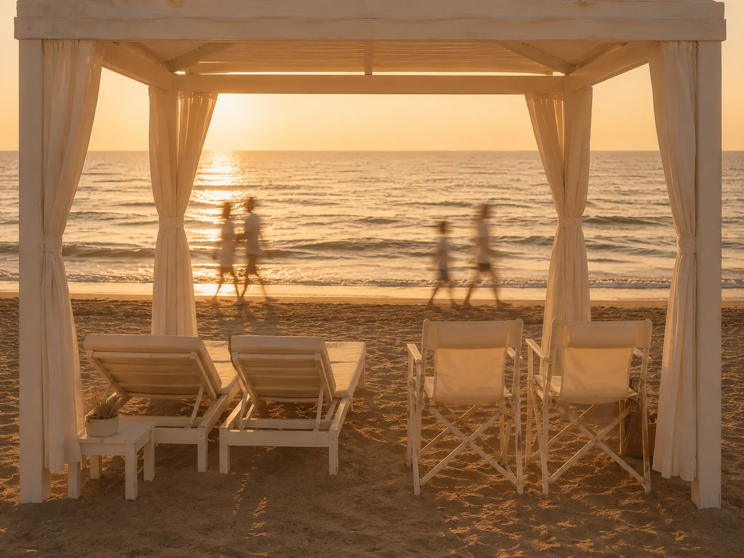La spiaggia attrezzata di Lunora