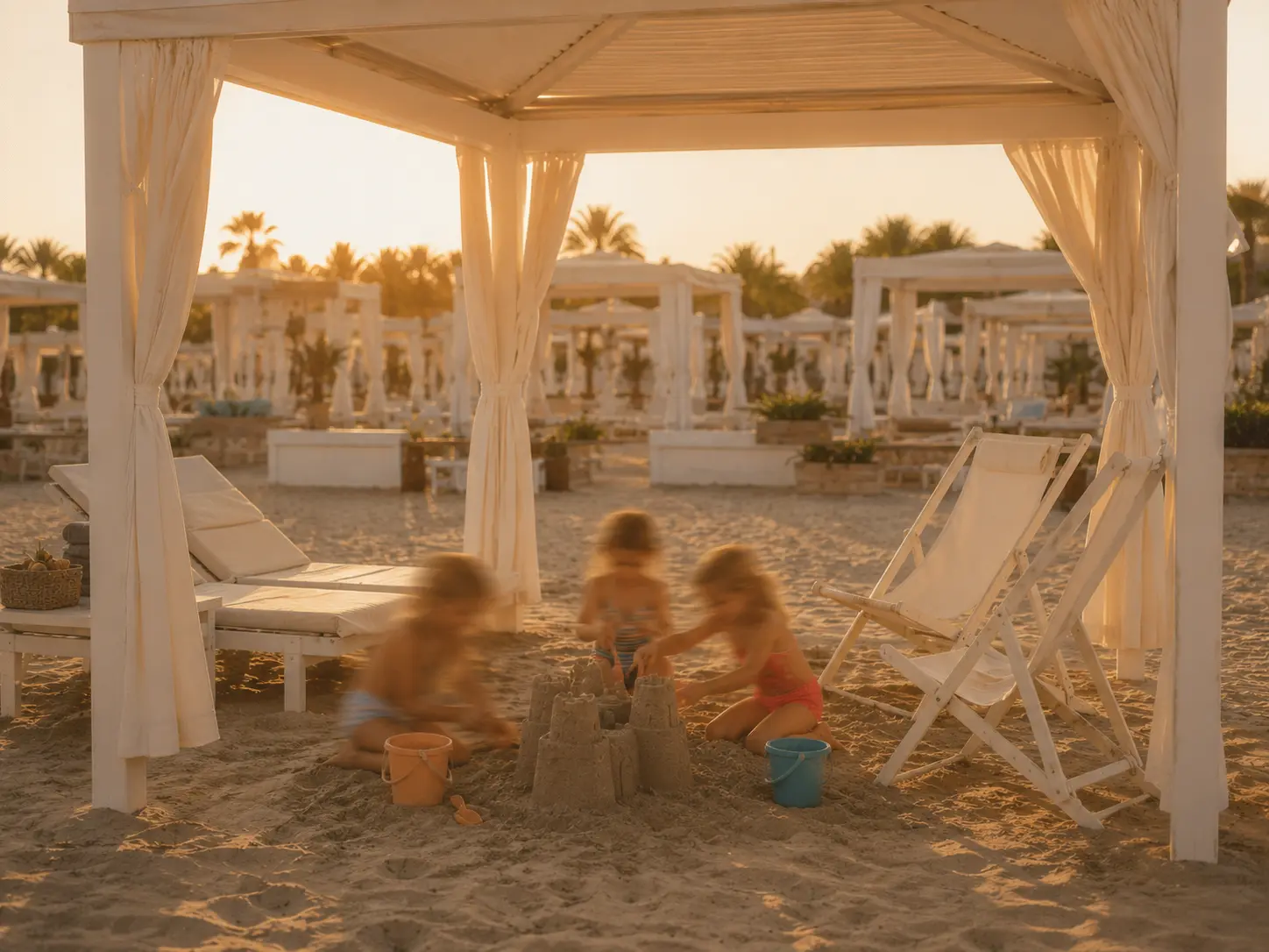Spiaggia — stabilimento Lunora in Versilia