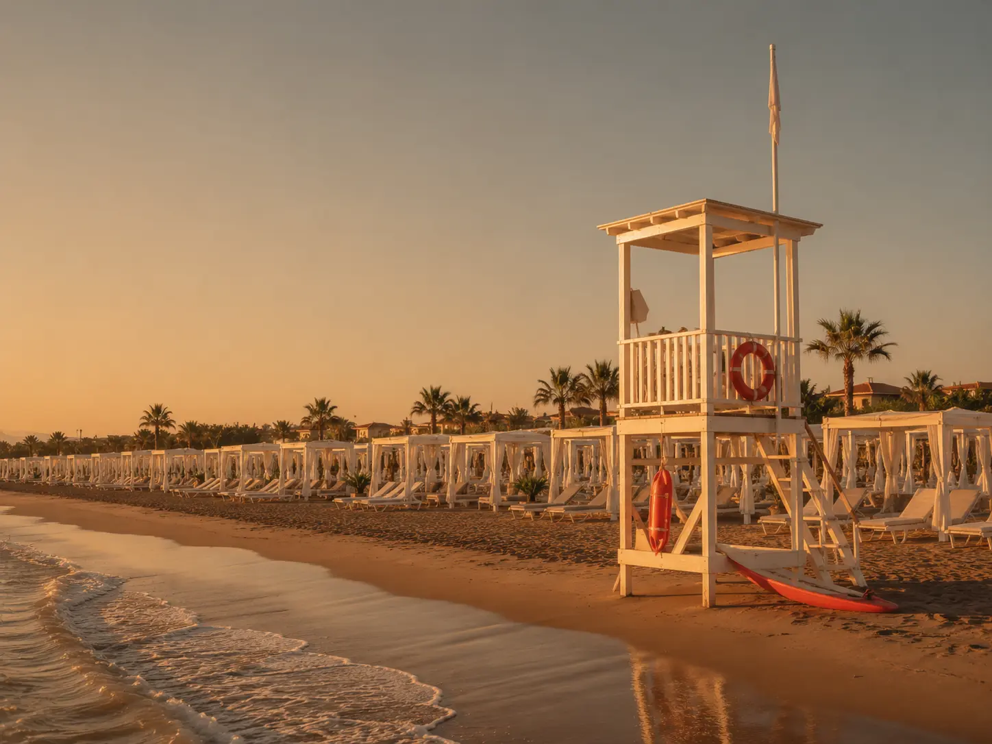 Spiaggia — stabilimento Lunora in Versilia